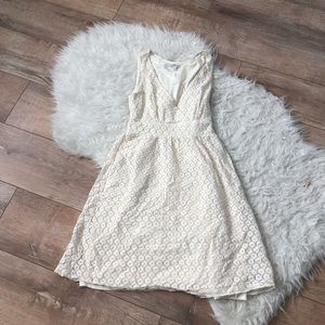 Crochet V-Neck Dress